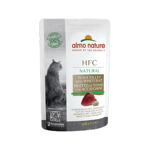 Almo Nature HFC Natural Kattenvoer - Maaltijdzakje - Tonijn En Jonge Ansjovis 2 Almo Nature HFC Natural Kattenvoer - Maaltijdzakje - Tonijn En Jonge Ansjovis - Afbeelding 2