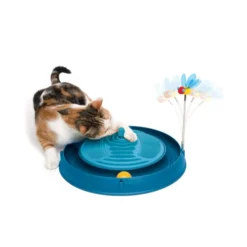 Catit Play Circuit Ball Toy With Catnip Massager -Kattenbenodigdheden Winkel catit play circuit ball toy with catnip massager 123893 0500 none