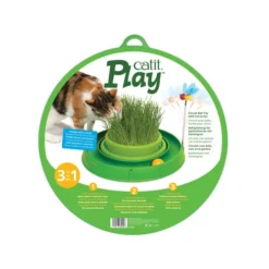 Catit Play Circuit Ball Toy With Grass Planter