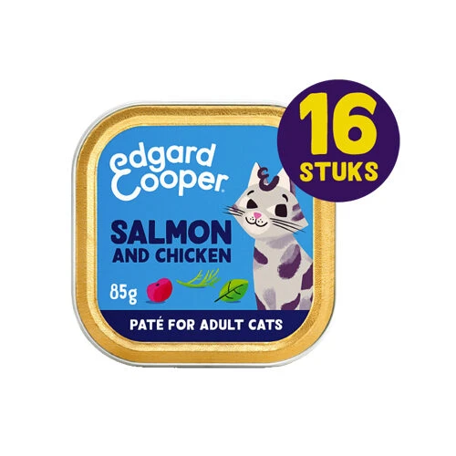 Edgard & Cooper Adult Cat - MSC-Zalm En Vrije Uitloop Kip - Paté - Afbeelding 2