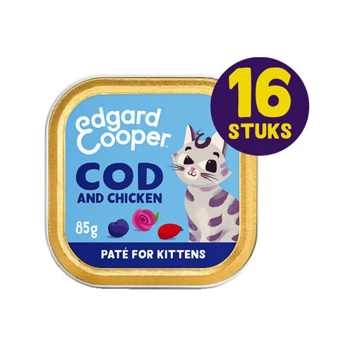 Edgard & Cooper Kitten - MSC-Kabeljauw En Vrije Uitloop Kip - Paté - Afbeelding 2