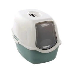 Flamingo Kattenbak Lexie -Kattenbenodigdheden Winkel flamingo kattenbak lexie groen wit 137477 1000 none