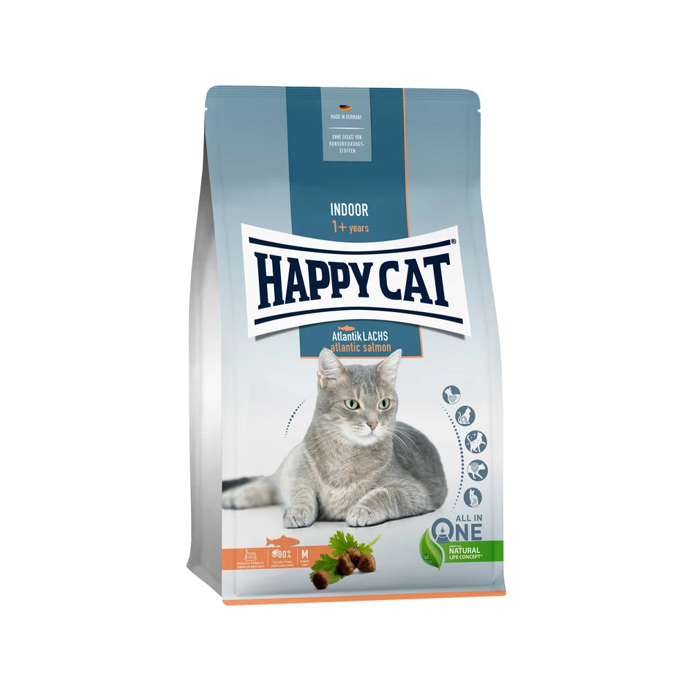 Happy Cat Indoor Kattenvoer - Zalm 2 Happy Cat Indoor Kattenvoer - Zalm - Afbeelding 2