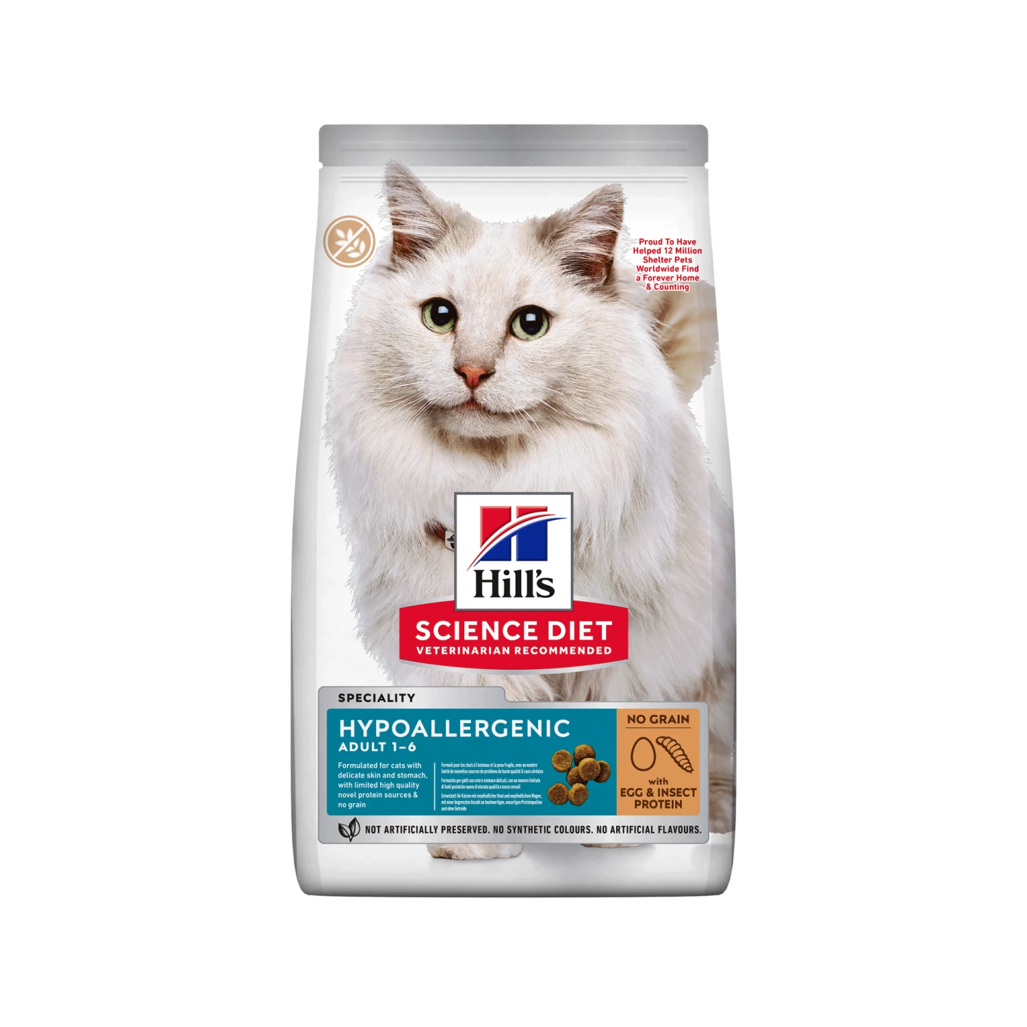 Hill's Science Plan Hypoallergenic Adult Kattenvoer - Ei & Insect