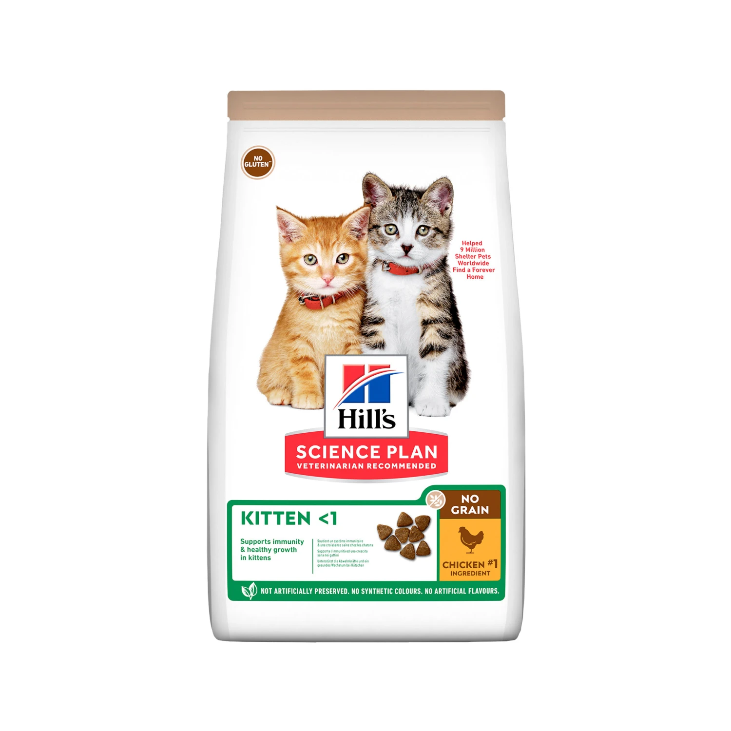 Hill's Science Plan No Grain Kattenvoer Kip - Kitten 3 Hill's Science Plan No Grain Kattenvoer Kip - Kitten - Afbeelding 3