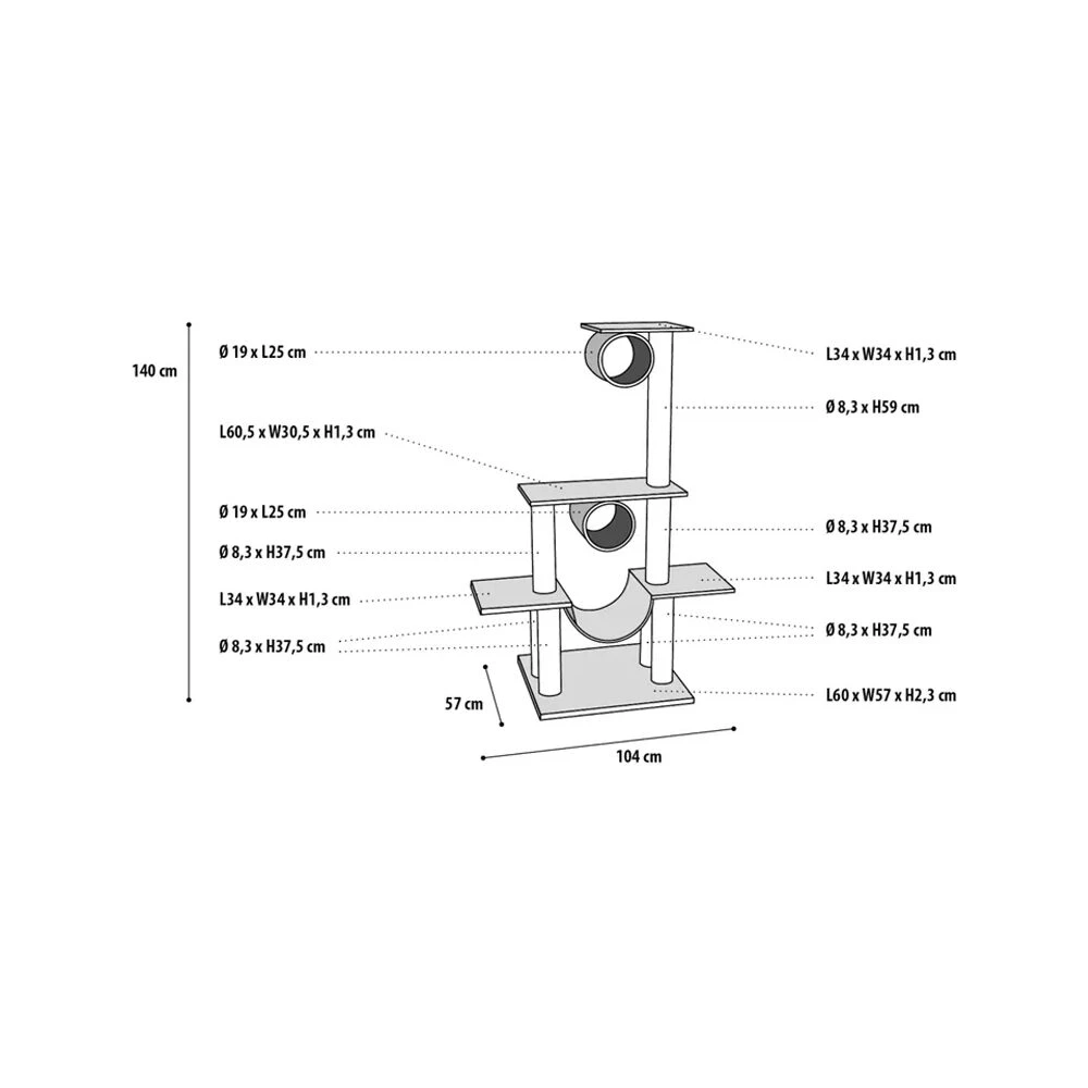 Flamingo Krabpaal Amedeo 3 Flamingo Krabpaal Amedeo - Afbeelding 3
