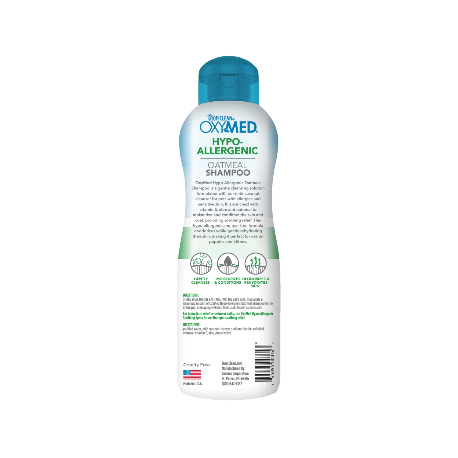 Tropiclean OxyMed Hypo-Allergenic Shampoo 2 Tropiclean OxyMed Hypo-Allergenic Shampoo - Afbeelding 2