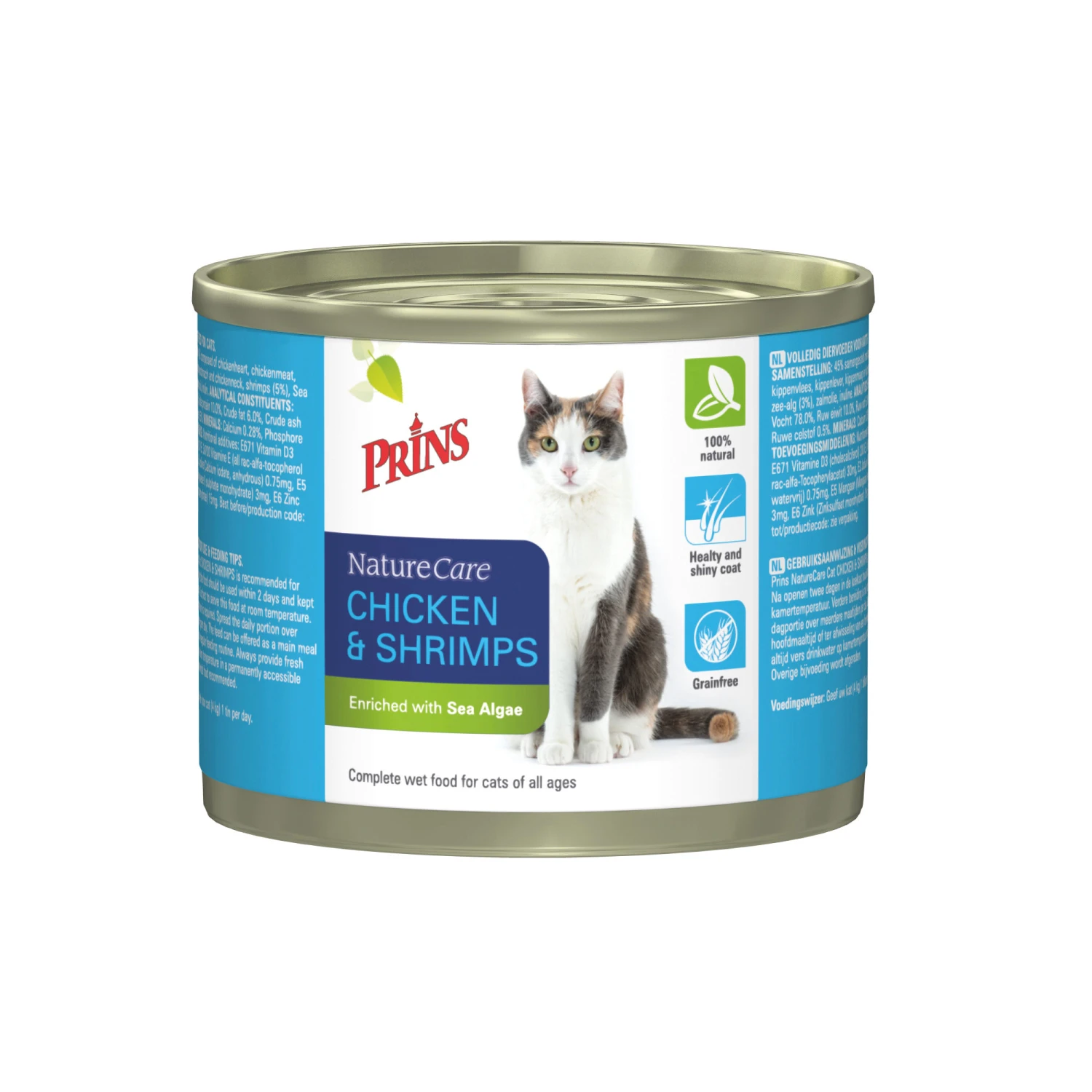 Prins NatureCare Cat Chicken & Shrimps 2 Prins NatureCare Cat Chicken & Shrimps - Afbeelding 2