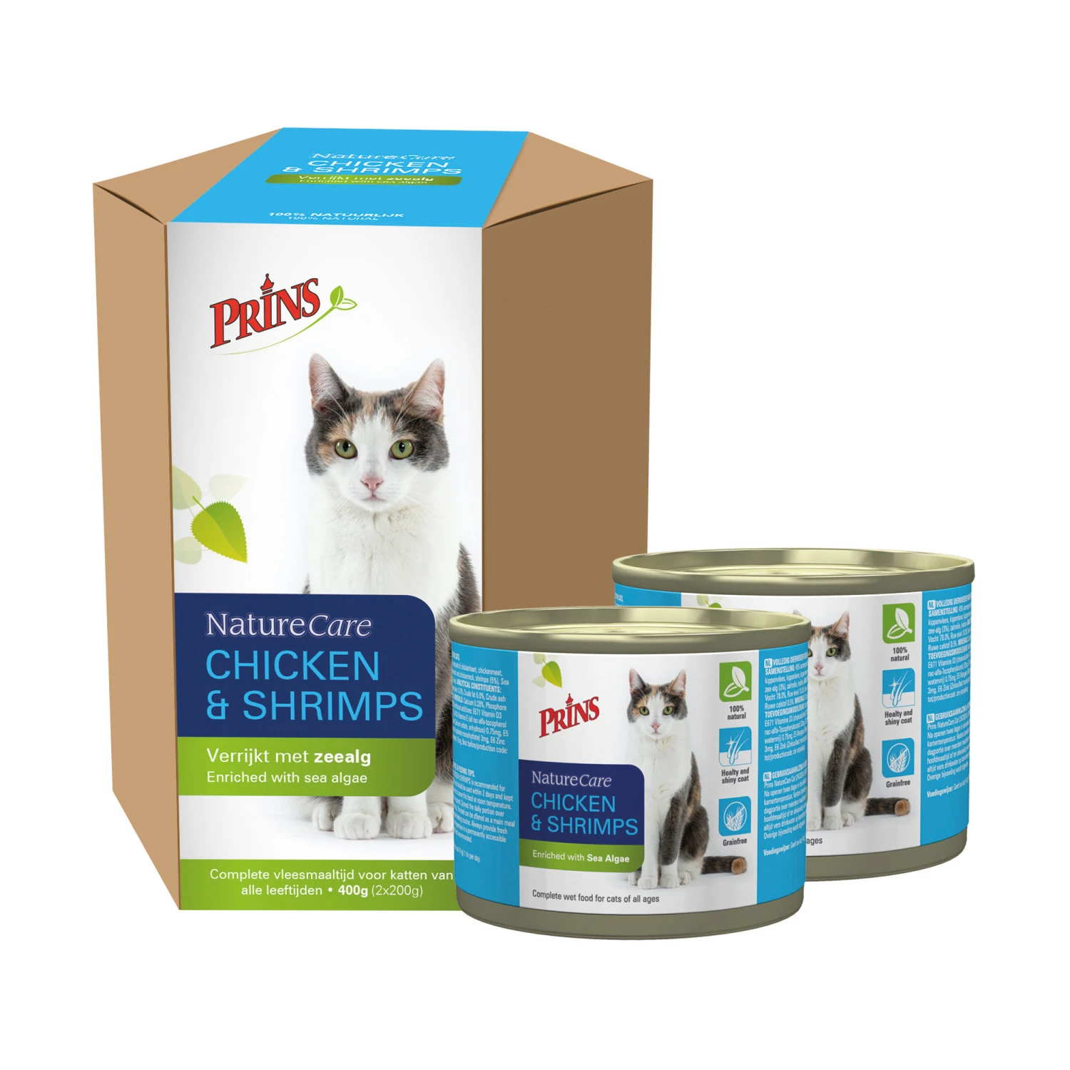 Prins NatureCare Cat Chicken & Shrimps 3 Prins NatureCare Cat Chicken & Shrimps - Afbeelding 3