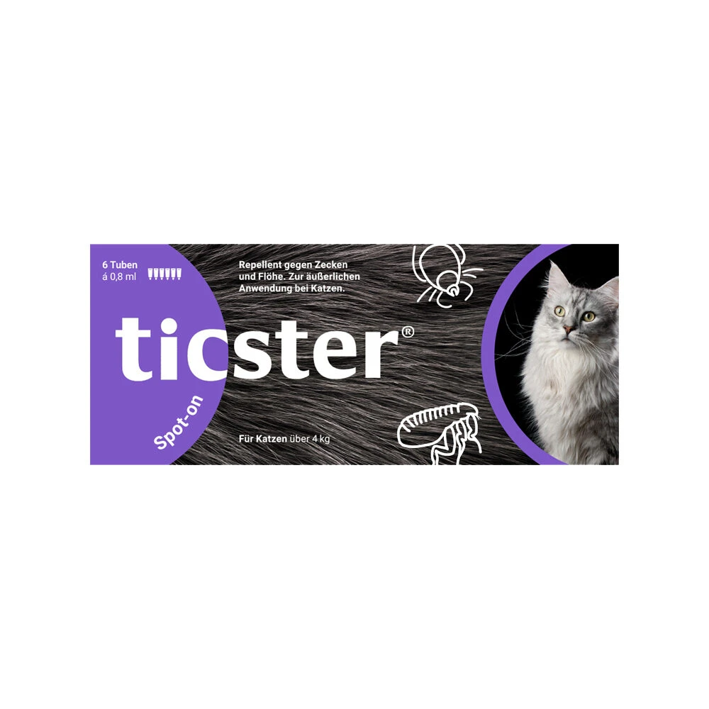 Ticster Spot-on Kat 4-8 Kg 1 Ticster Spot-on Kat 4-8 Kg