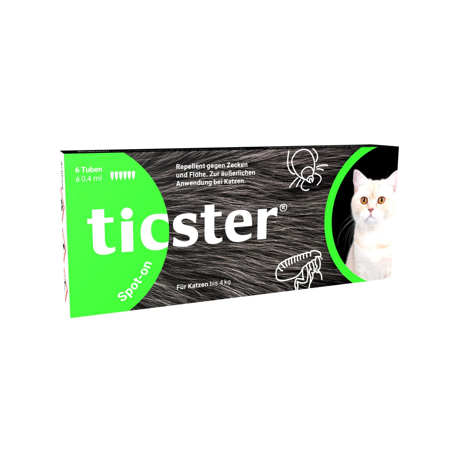 Ticster Spot-on Kat <4 Kg 2 Ticster Spot-on Kat <4 Kg - Afbeelding 2