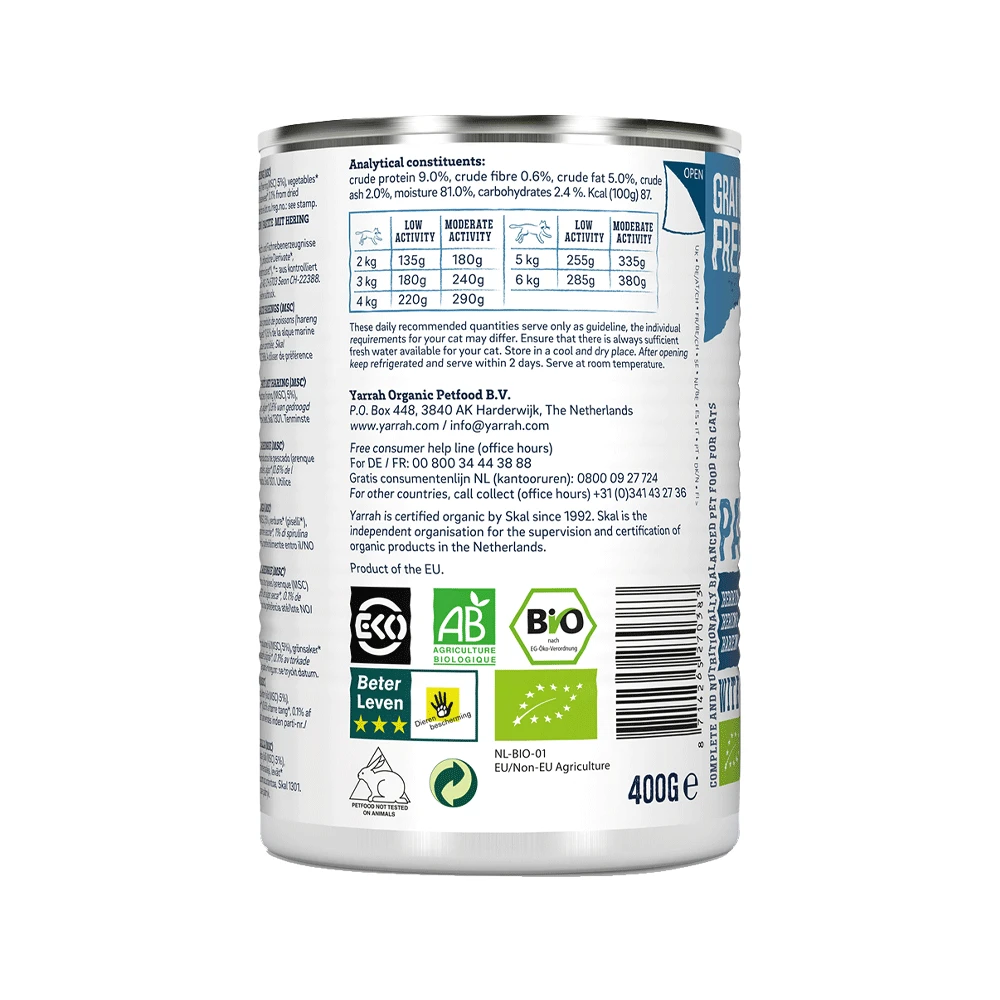 Yarrah - Natvoer Kat Blik Met Vis Bio 6 Yarrah - Natvoer Kat Blik Met Vis Bio - Afbeelding 6